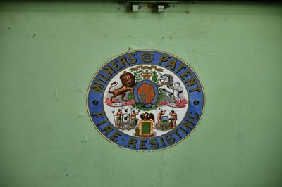 Lot 2260 - LOCAL INTEREST; a Macclesfield cast metal safe...