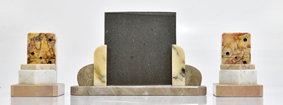 Lot 1156 - An Art Deco marble photograph frame, length...
