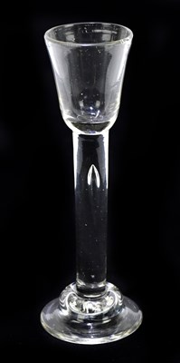 Lot 1790A - An 18th century Irish wine glass, the bell...