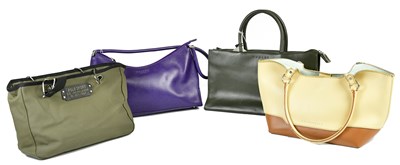Lot 791 - RADLEY; an olive green leather classic style...