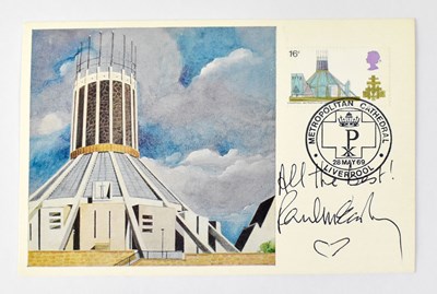 Lot 537 - PAUL MCCARTNEY; a first day cover for...