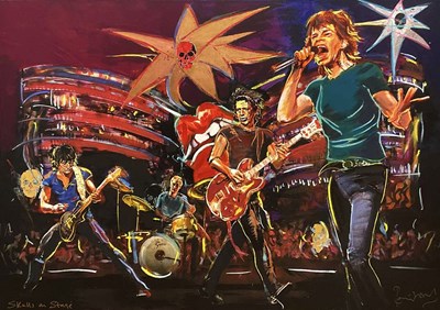 Lot 477 - RONNIE WOOD (born 1947); original mixed media...