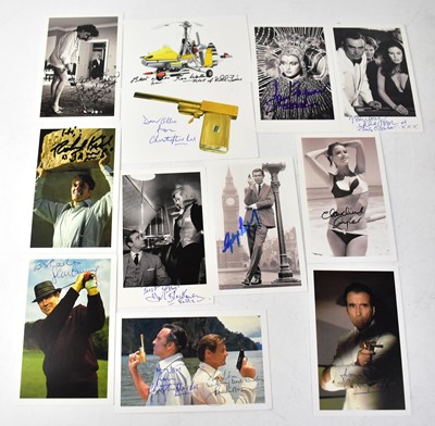Lot 595 - JAMES BOND 007; ten colour postcards bearing...