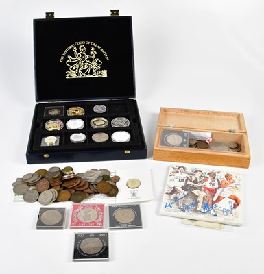 Lot 3213 - A collection of predominatly British coins and...