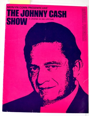 Lot 527 - JOHNNY CASH; a programme for 'The Johnny Cash...