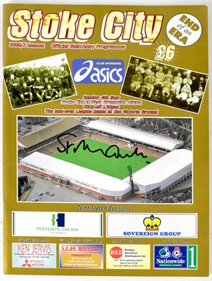 Lot 801 - STANLEY MATTHEWS; a Stoke City programme...
