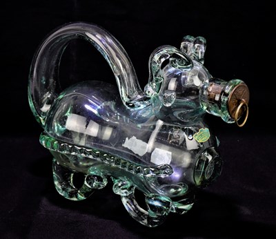 Lot 1805 - A vintage Skansen Art Glass decanter, modelled...