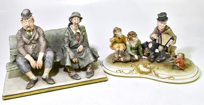 Lot 1761 - BRUNO MERLI FOR CAPODIMONTE; a large ceramic...