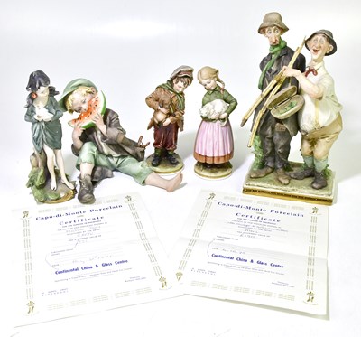 Lot 1759 - GIUSEPPE CAPPE FOR CAPODIMONTE; a figure...