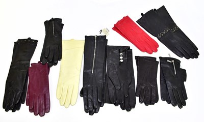Lot 642 - Ten pairs of unused and unworn lady's leather...