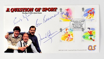 Lot 788 - A QUESTION OF SPORT; a first day cover bearing...