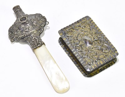 Lot 1282 - An Edward VII hallmarked silver mother of...