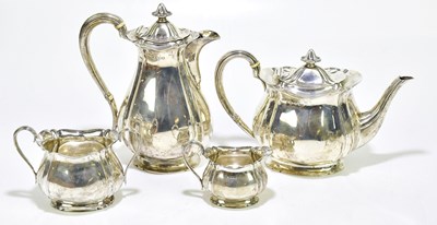 Lot 1038 - AITKEN BROS; a George V hallmarked silver four...