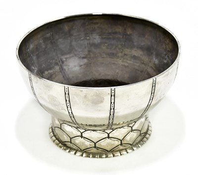 Lot 1098 - MARIUS HAMMER; a Norwegian silver bowl with...