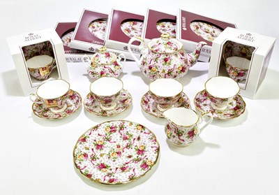 Lot 1688 - ROYAL ALBERT; a part tea service in 'Old...