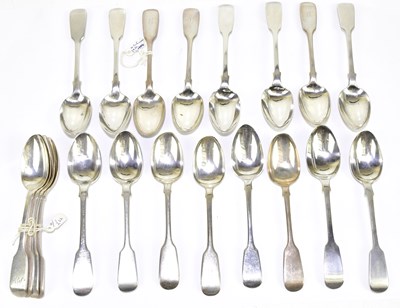 Lot 1193 - A collection of Georgian and later hallmarked...