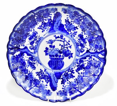 Lot 1830 - An early 20th century Japanese blue and white...