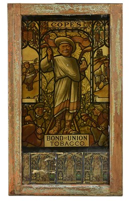 Lot 2003 - A Victorian reverse printed glass panel...