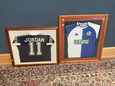 Lot 1317 - A Joe Jordan autographed Scotland jersey,...