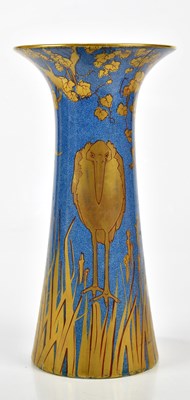 Lot 2236 - ROYAL DOULTON; a large trumpet shaped vase...
