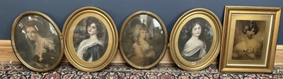 Lot 1557 - A collection of 19th century prints, four...