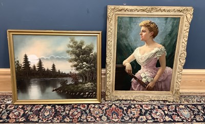 Lot 1591 - G.E GASGOIGNE; an oil on canvas, depicting a...