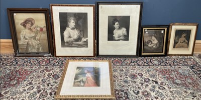 Lot 1562 - Six 19th century prints and engravings to...