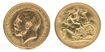 Lot 1442 - A George V half sovereign, 1912.