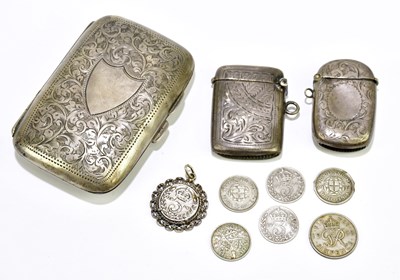 Lot 1154 - A late Victorian hallmarked silver vesta case,...