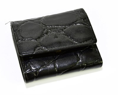 Lot 627 - MULBERRY; a black embossed crocodile leather...
