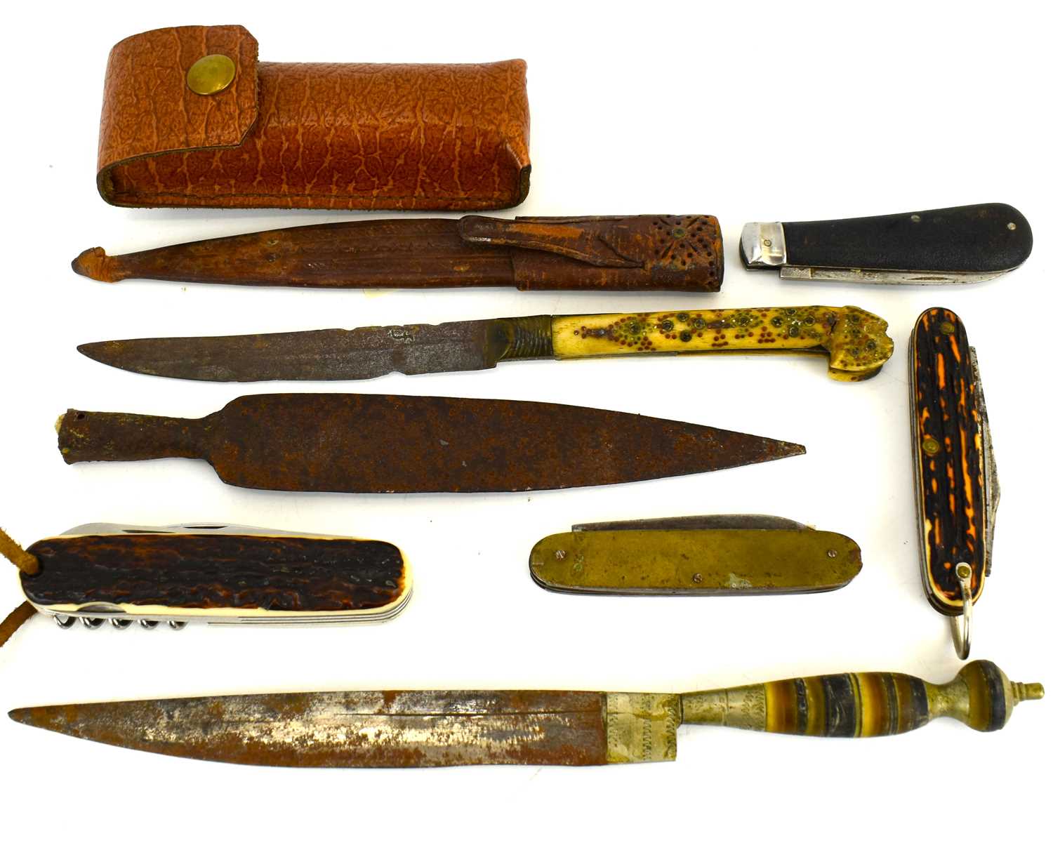 Lot 577 - Two 19th century Middle Eastern daggers, one