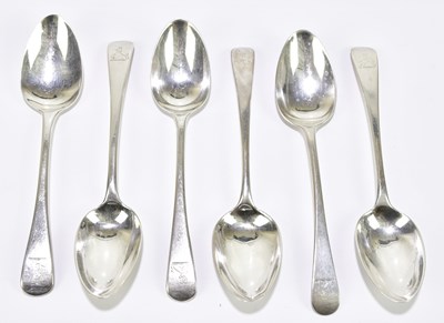 Lot 1182 - RICHARD POULDEN; three George IV hallmarked...
