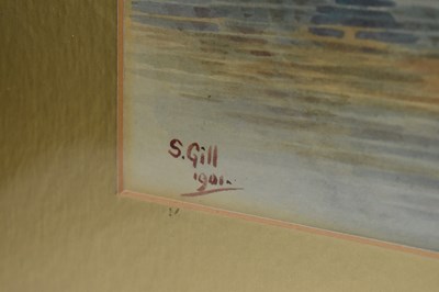 Lot 131 - S GILL; a pair of watercolour rural scenes,...