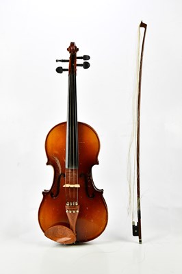 Lot 1251 - A modern Chinese Skylark viola, cased with bow.