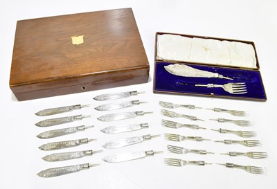 Lot 1253 - LEVESLEY BROTHERS; a cased Edward VII...