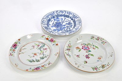 Lot 1087 - Three 18th century Chinese Export porcelain...