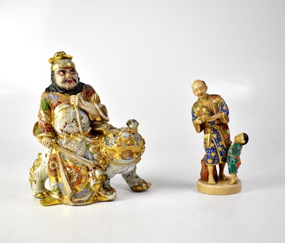 Lot 403 - An early/mid-20th century Japanese model of a warrior