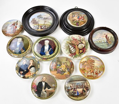 Lot 1478 - F.R PRATT; a collection of twelve Prattware...