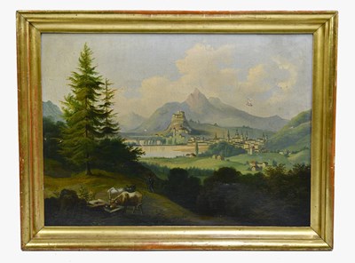 Lot 380 - UNATTRIBUTED; 19th century oil on canvas,...