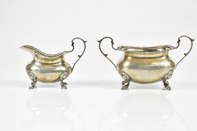Lot 2138 - An Victorian hallmarked silver cream jug and...