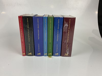Lot 1632 - ROWLING, (J.K); seven Harry Potter hardback...