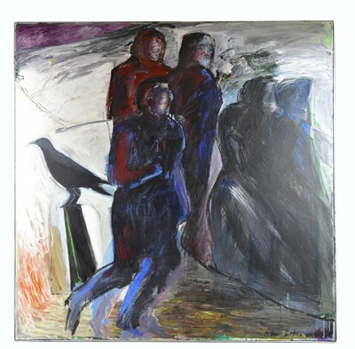 Lot 200 - NANCY BALDWIN (1935-2021); large acrylic on...
