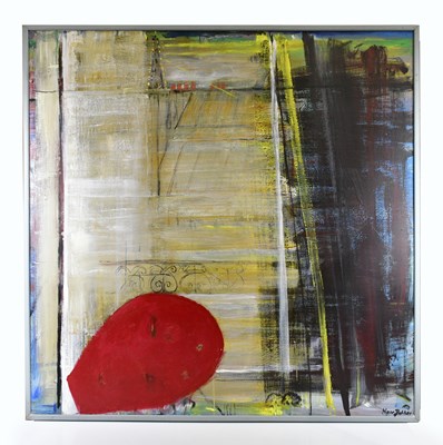 Lot 196 - NANCY BALDWIN (1935-2021); large acrylic on...