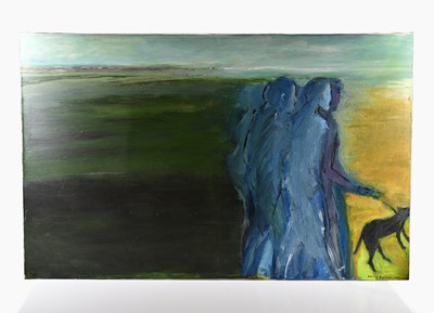 Lot 204 - NANCY BALDWIN (1935-2021); large acrylic on...
