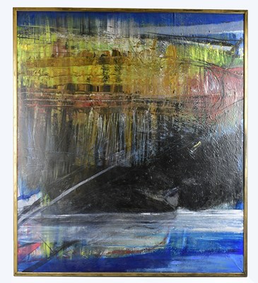 Lot 200A - NANCY BALDWIN (1935-2021); large acrylic on...