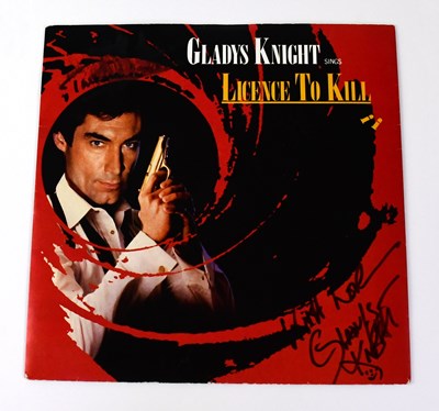 Lot 269 - GLADYS KNIGHT; 'Licence to Kill' single,...