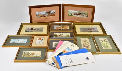 Lot 1163 - CASH'S; a collection of assorted silk pictures...