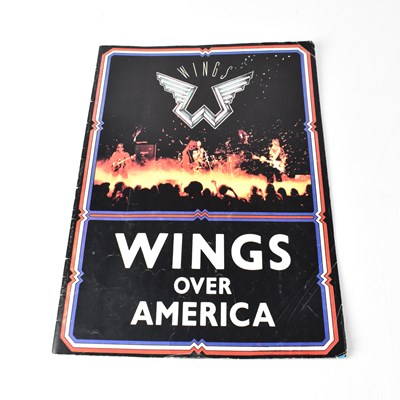 Lot 242 - WINGS; a 'Wings over America' programme signed...