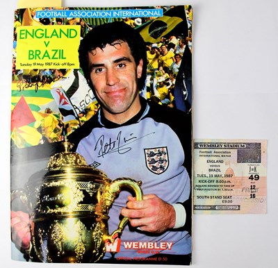 Lot 795 - FOOTBALL; an England v Brazil 1987 programme...
