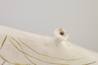 Lot 43 - PETER HAYES (born 1946); a large raku bottle...